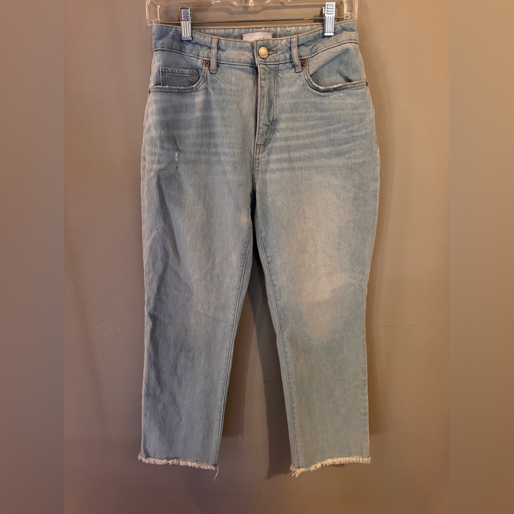 LOFT Light Wash High-Rise Cropped Jeans